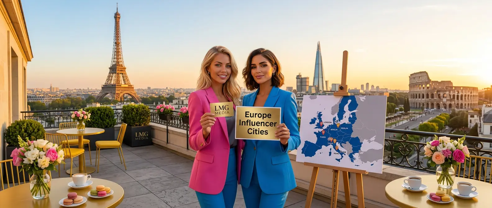 Influencer marketing across European cities — London, Madrid, Paris and Barcelona